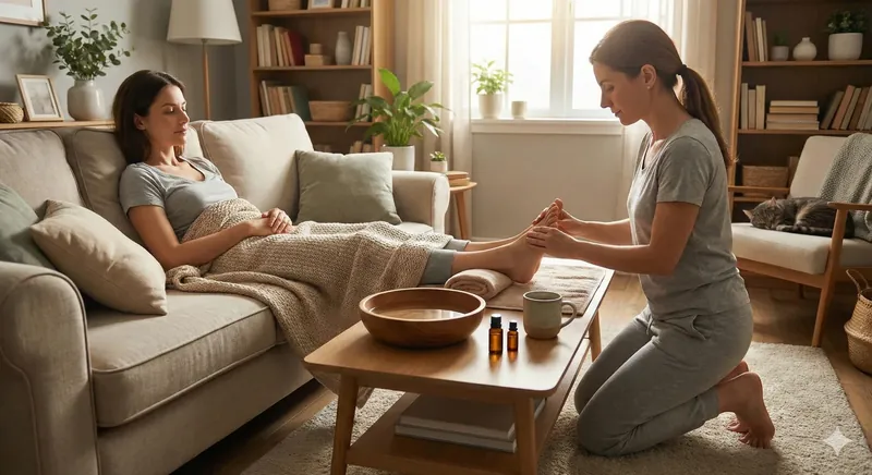 Express 30-minute reflexology treatment for quick stress relief