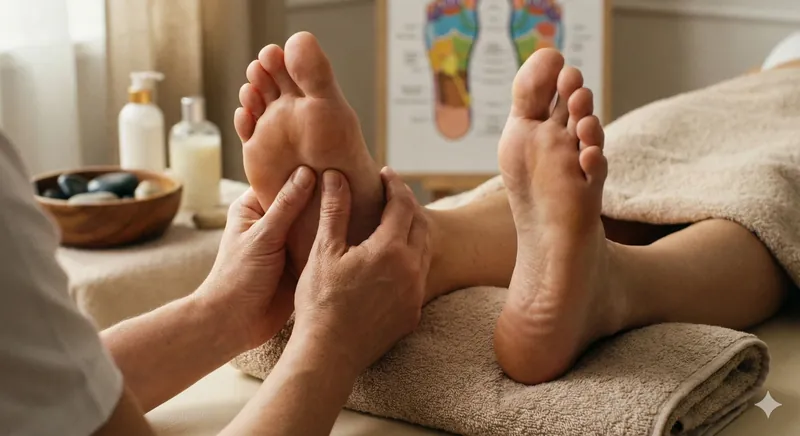 Full 60-minute mobile reflexology session in your West Sussex home